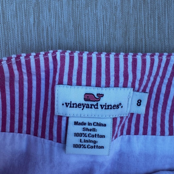 Vineyard Vines 8 Blue and Pink Mini Pencil Skirt - Picture 5 of 5